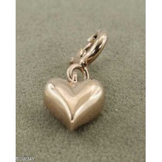 Heart (925 Silver rose gold-plated)) Heart (925 Silver rose gold-plated))